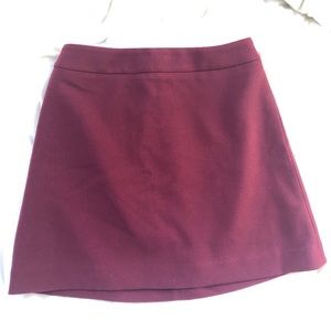 NWT Express maroon A line skirt